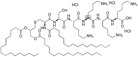 Pam3Cys-Ser-(Lys)4 trihydrochloride Structure