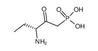 (3(R)-amino-2-oxopentyl)phosphonic acid结构式