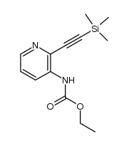 (2-Trimethylsilanylethynyl-pyridin-3-yl)carbamic acid ethyl ester Structure