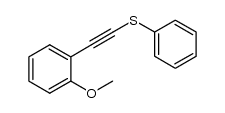 ((2-methoxyphenyl)ethynyl)(phenyl)sulfane Structure