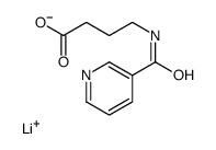 lithium,4-(pyridine-3-carbonylamino)butanoate Structure