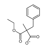2-benzyl-3-ethoxy-2-methyl-3-oxopropanoate Structure