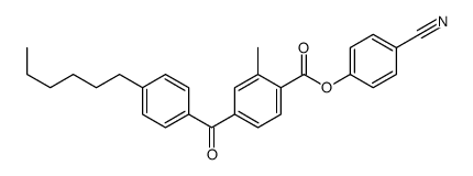 (4-cyanophenyl) 4-(4-hexylbenzoyl)-2-methylbenzoate Structure