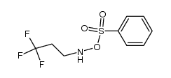 O-(phenylsulfonyl)-N-(3,3,3-trifluoropropyl)hydroxylamine, hydrogen salt Structure