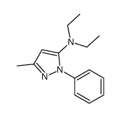 N,N-diethyl-5-methyl-2-phenylpyrazol-3-amine结构式
