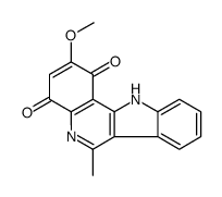 2-methoxy-6-methyl-11H-indolo[3,2-c]quinoline-1,4-dione结构式