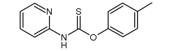4-methylphenyl N-(2-pyridyl)thionocarbamate结构式