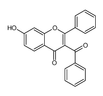 7-hydroxy-2-phenyl-3-benzoylchromone结构式