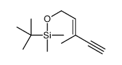 tert-butyl-dimethyl-(3-methylpent-2-en-4-ynoxy)silane Structure