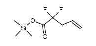 trimethylsilyl 2,2-difluoro-4-pentenoate结构式