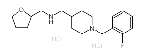 {[1-(2-Fluorobenzyl)piperidin-4-yl]methyl}(tetrahy -drofuran-2-ylmethyl)amine dihydrochloride Structure