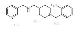 {[1-(2-Methylbenzyl)piperidin-4-yl]methyl}-(pyridin-3-ylmethyl)amine trihydrochloride Structure
