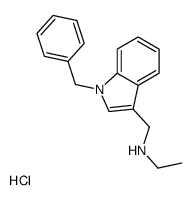 N-[(1-benzylindol-3-yl)methyl]ethanamine,hydrochloride Structure