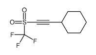 2-(trifluoromethylsulfonyl)ethynylcyclohexane Structure
