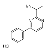 1-(4-phenylpyrimidin-2-yl)ethanamine,hydrochloride Structure