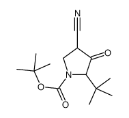 tert-butyl 2-tert-butyl-4-cyano-3-oxopyrrolidine-1-carboxylate结构式
