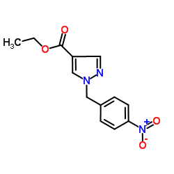 Ethyl 1-(4-nitrobenzyl)-1H-pyrazole-4-carboxylate结构式