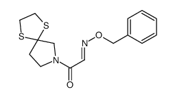 (2E)-1-(1,4-dithia-7-azaspiro[4.4]nonan-7-yl)-2-phenylmethoxyiminoethanone结构式