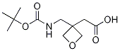 2-[3-({[(tert-butoxy)carbonyl]amino}methyl)oxetan-3-yl]acetic acid structure
