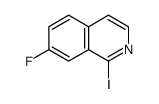 7-Fluoro-1-iodo-2-azanaphthalene Structure