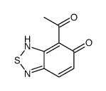 7-acetyl-1H-2,1,3-benzothiadiazol-6-one结构式