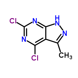 4,6-Dichloro-3-methyl-1H-pyrazolo[3,4-d]pyrimidine structure