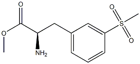 methyl (R)-2-amino-3-(3-(methylsulfonyl)phenyl)propanoate Structure