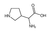 2-氨基-2-(吡咯烷-3-基)乙酸结构式