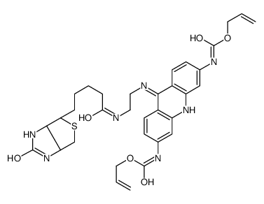 2,7-Bis(alloxycarbonylamino)-9-(biotinylaminoethylamino)acridine结构式