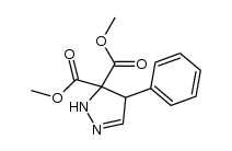 dimethyl 4-phenyl-1H-pyrazole-5,5(4H)-dicarboxylate结构式