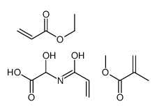 ethyl prop-2-enoate,2-hydroxy-2-(prop-2-enoylamino)acetic acid,methyl 2-methylprop-2-enoate结构式