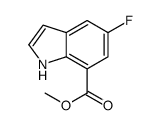 methyl 5-fluoro-1H-indole-7-carboxylate结构式