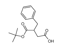 2-benzyl-3-carboxypropionic acid t-butyl ester结构式