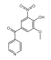 4-hydroxy-3-methoxy-5-nitrophenyl 4-pyridyl ketone Structure