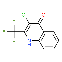 4(1H)-Quinolinone,3-chloro-2-(trifluoromethyl)-结构式