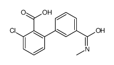 2-chloro-6-[3-(methylcarbamoyl)phenyl]benzoic acid Structure