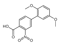 4-(2,5-dimethoxyphenyl)-2-nitrobenzoic acid结构式