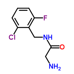 N-(2-Chloro-6-fluorobenzyl)glycinamide结构式