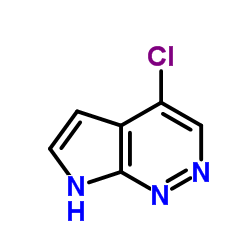 4-Chloro-7H-pyrrolo[2,3-c]pyridazine结构式