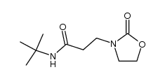 N-[2-(N'-tert-butylcarbamoyl)ethyl]oxazolidinone结构式