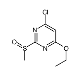 4-氯-6-乙氧基-2-(甲亚磺酰基)嘧啶结构式