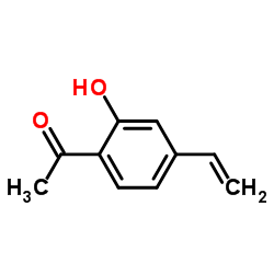 Ethanone, 1-(4-ethenyl-2-hydroxyphenyl)- (9CI) structure