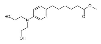 methyl 6-(4-(bis(2-hydroxyethyl)amino)phenyl)hexanoate结构式