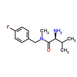 N-(4-Fluorobenzyl)-N-methyl-L-valinamide结构式