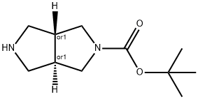 (3AR,6AR)-叔丁基六氢吡咯并[3,4-C]吡咯-2(1H)-羧酸盐结构式