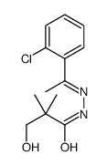 N-[(E)-1-(2-chlorophenyl)ethylideneamino]-3-hydroxy-2,2-dimethylpropanamide Structure