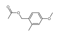 acetic acid 4-methoxy-2-methyl-benzyl ester结构式