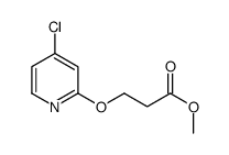 methyl 3-(4-chloropyridin-2-yl)oxypropanoate结构式