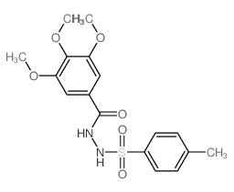 Benzoic acid,3,4,5-trimethoxy-, 2-[(4-methylphenyl)sulfonyl]hydrazide结构式