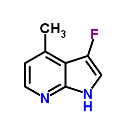 3-Fluoro-4-methyl-1H-pyrrolo[2,3-b]pyridine结构式